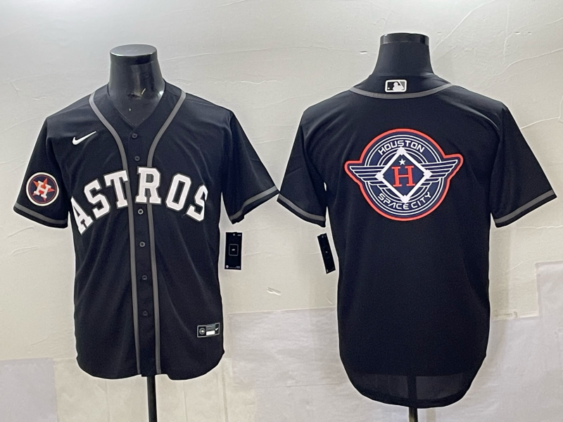 Men Houston Astros blank black 2025 Nike MLB Jersey 0014